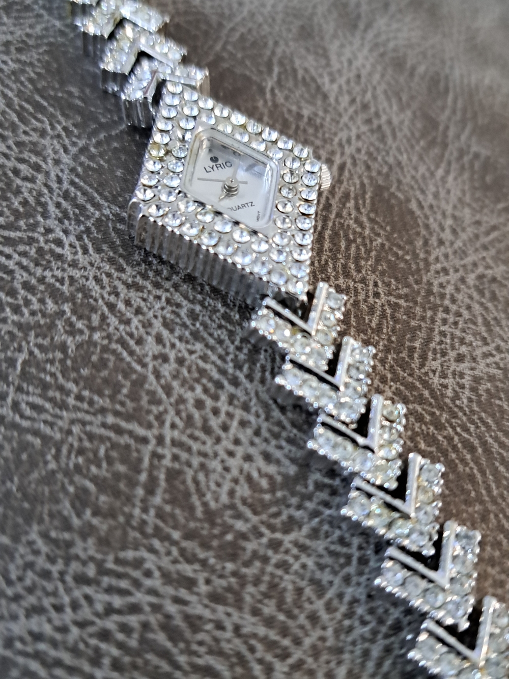 Lyric Silver Crystal Quartz Bracelet Watch